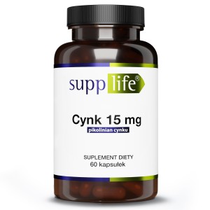 Supplife - Cynk 15 mg - 60 kapsułek