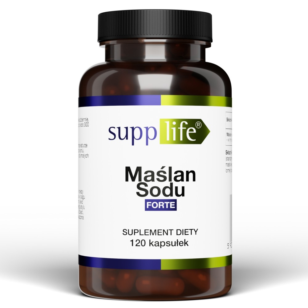 Supplife - Maślan Sodu FORTE - 120 kapsułek