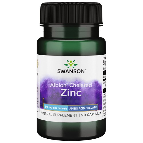 Swanson - Chelated Zinc 30mg - 90 kapsułek