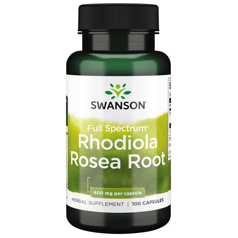 Swanson - Full Spectrum Rhodiola Rosea Root 400mg - 100 kapsułek