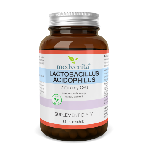 Medverita - Lactobacillus acidophilus 2 mld CFU - 60 kapsułek