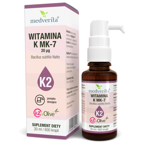 Medverita - Witamina K MK-7 K2&Olive™ 20 µg - 30 ml