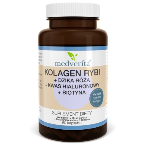 Medverita - Kolagen Rybi Verisol® F + Dzika Róża + Kwas Hialuronowy + Biotyna