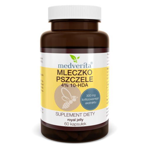 Medverita - Mleczko pszczele 4% 10-HDA - 60 kapsułek