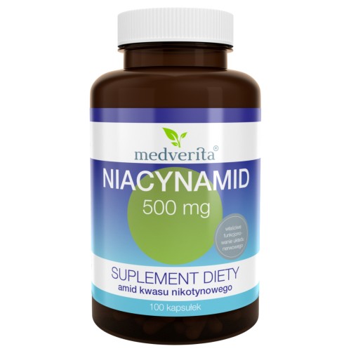 Medverita - Niacynamid 500 mg - 100 kapsułek