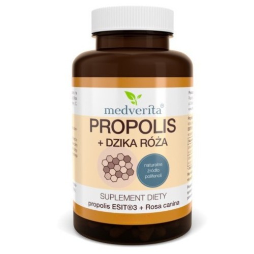 Medverita - Propolis + Dzika róża - 60 kapsułek