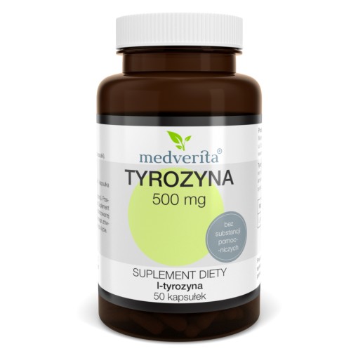 Medverita - Tyrozyna 500 mg - 50 kapsułek
