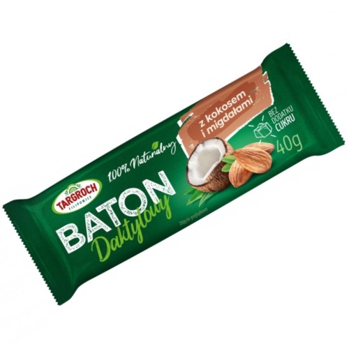 Targroch - Baton daktylowy z kokosem i migdałami - 40 g