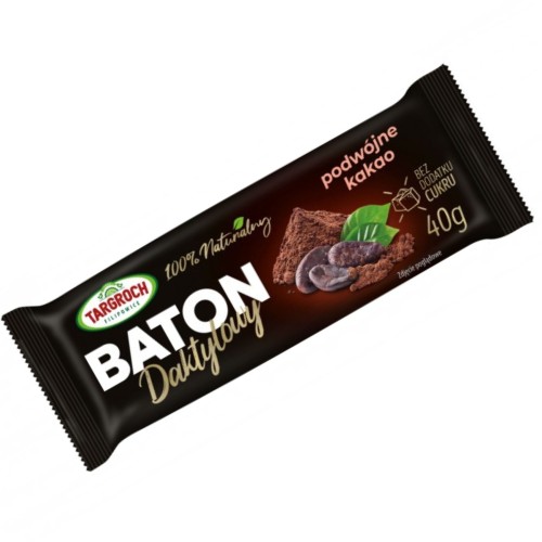 Targroch - Baton daktylowy podwójne kakao - 40 g