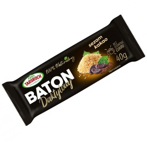 Targroch - Baton daktylowy z sezamem i kakao - 40 g