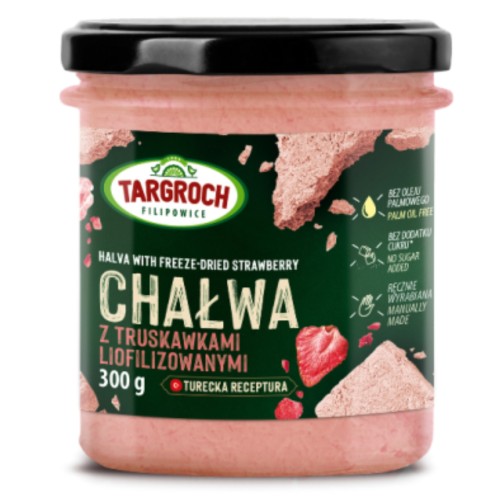 Targroch - Chałwa z truskawkami bez cukru - 300 g