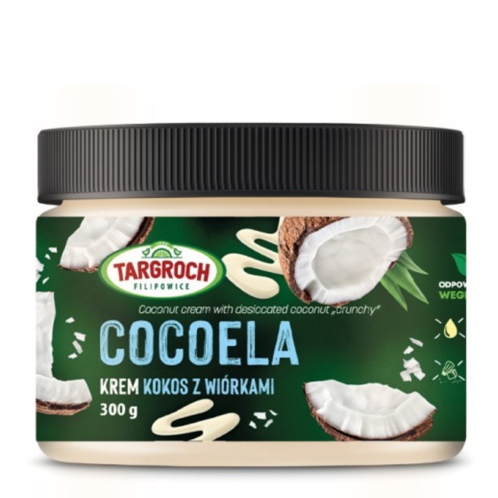 Targroch - Krem COCOELA z wiórkami kokosowymi - 300 g