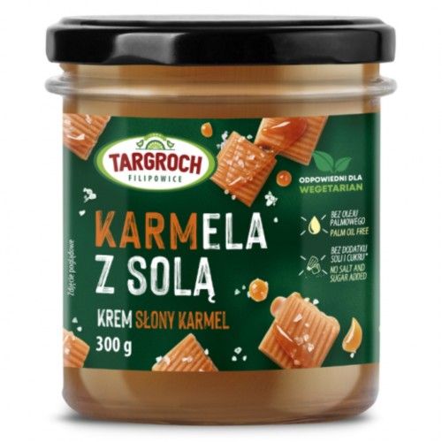 Targroch - Krem KARMELA Z SOLĄ o smaku słonego karmelu - 300 g