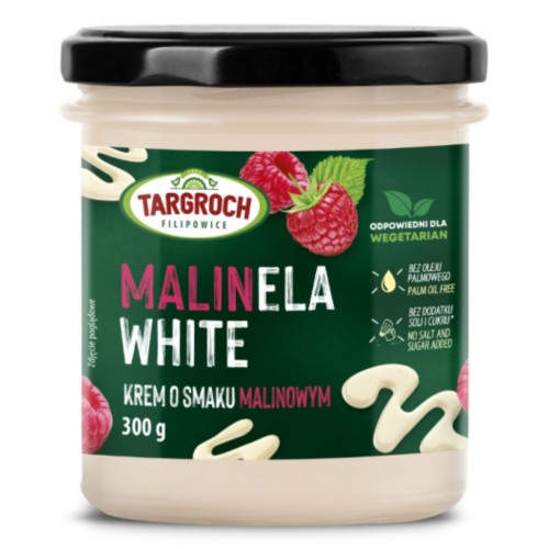Targroch - krem MALINELA WHITE o smaku malinowym - 300 g