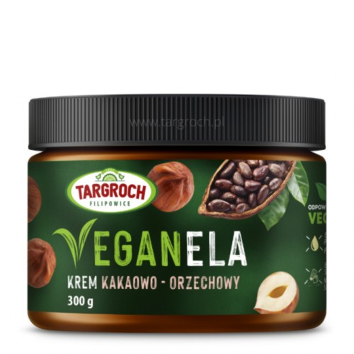 Targroch - Krem VEGANELA z orzechów laskowych i kakao - 300 g