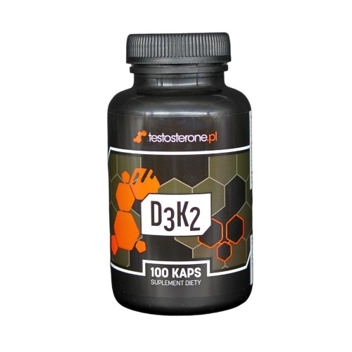 Testosterone - D3+K2 MK7 - 100 kapsułek