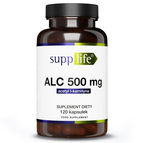 Supplife - ALC 500 mg Acetyl L-Karnityna - 120 kapsułek