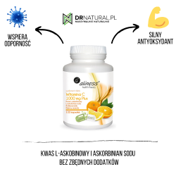 Aliness - Witamina C 1000 mg Plus - 100 kapsułek