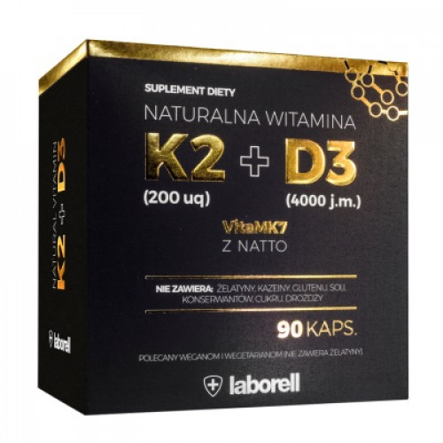 Laborell Naturalna Witamina K2 D3 4000 Iu 90 Kaps Sklep