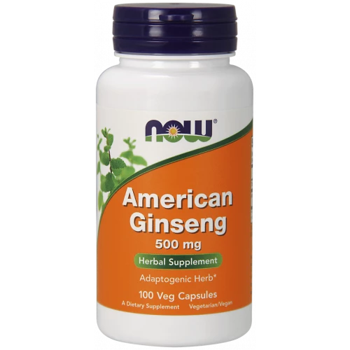 NOW - American Ginseng 500 mg - 100 kapsułek NOW - American Ginseng 500 mg - 100 kapsułek