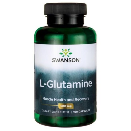 Swanson - L-Glutamine 500 mg - 100 kapsułek