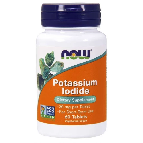 NOW - Potassium Iodide 30 mg - 60 tabletek NOW - Potassium Iodide 30 mg - 60 tabletek