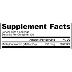 Jarrow - Methyl B-12 500 mcg - 100 tabletek