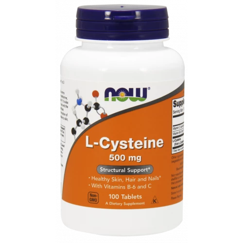NOW - L-Cysteine 500 mg - 100 tabletek NOW - L-Cysteine 500 mg - 100 tabletek