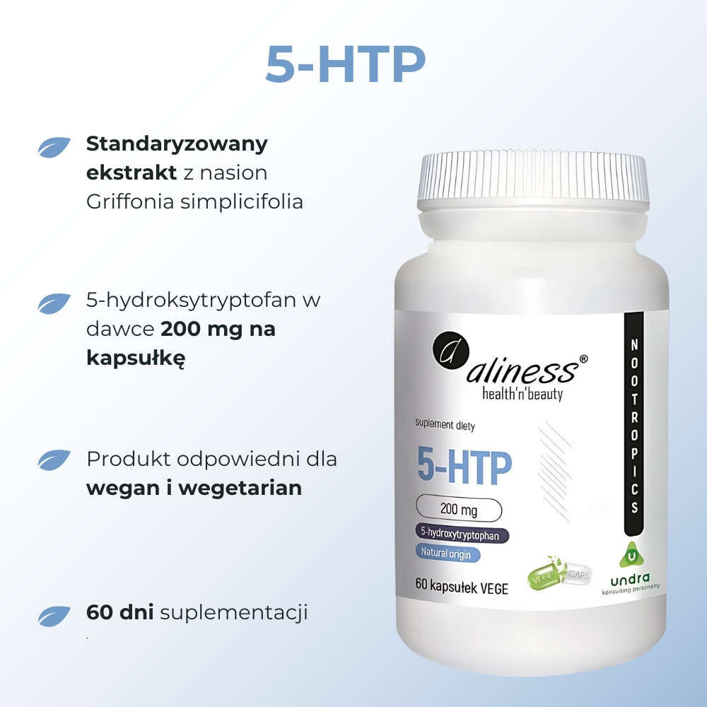 Aliness 5-HTP 200 mg - 60 kapsułek