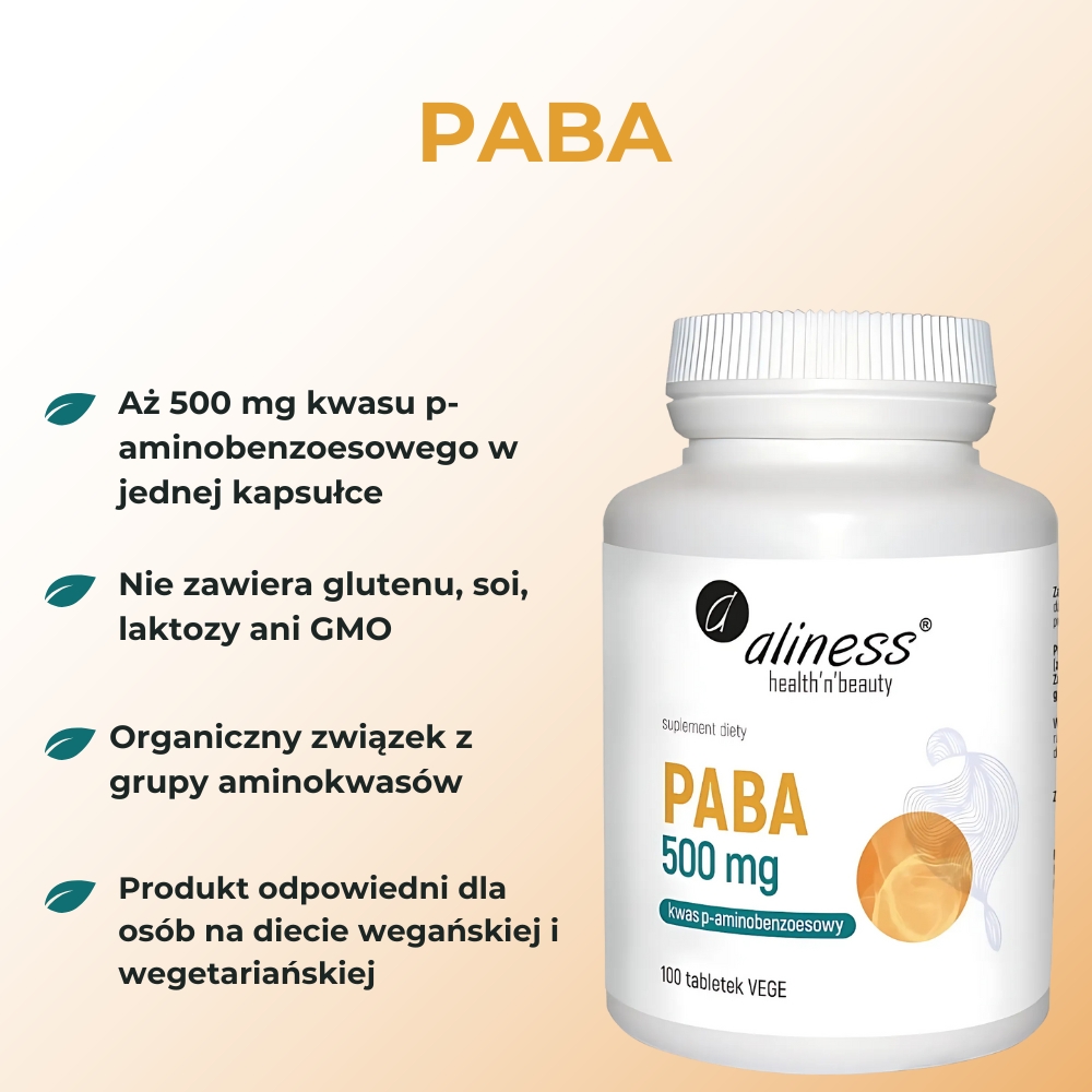 Aliness - PABA 500 mg - 100 tabletek