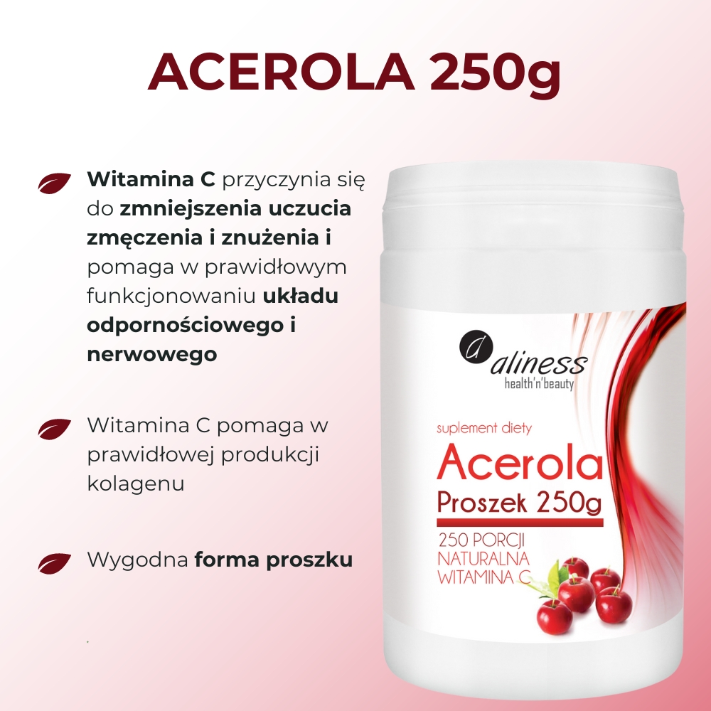 Aliness Acerola Proszek - 250 g