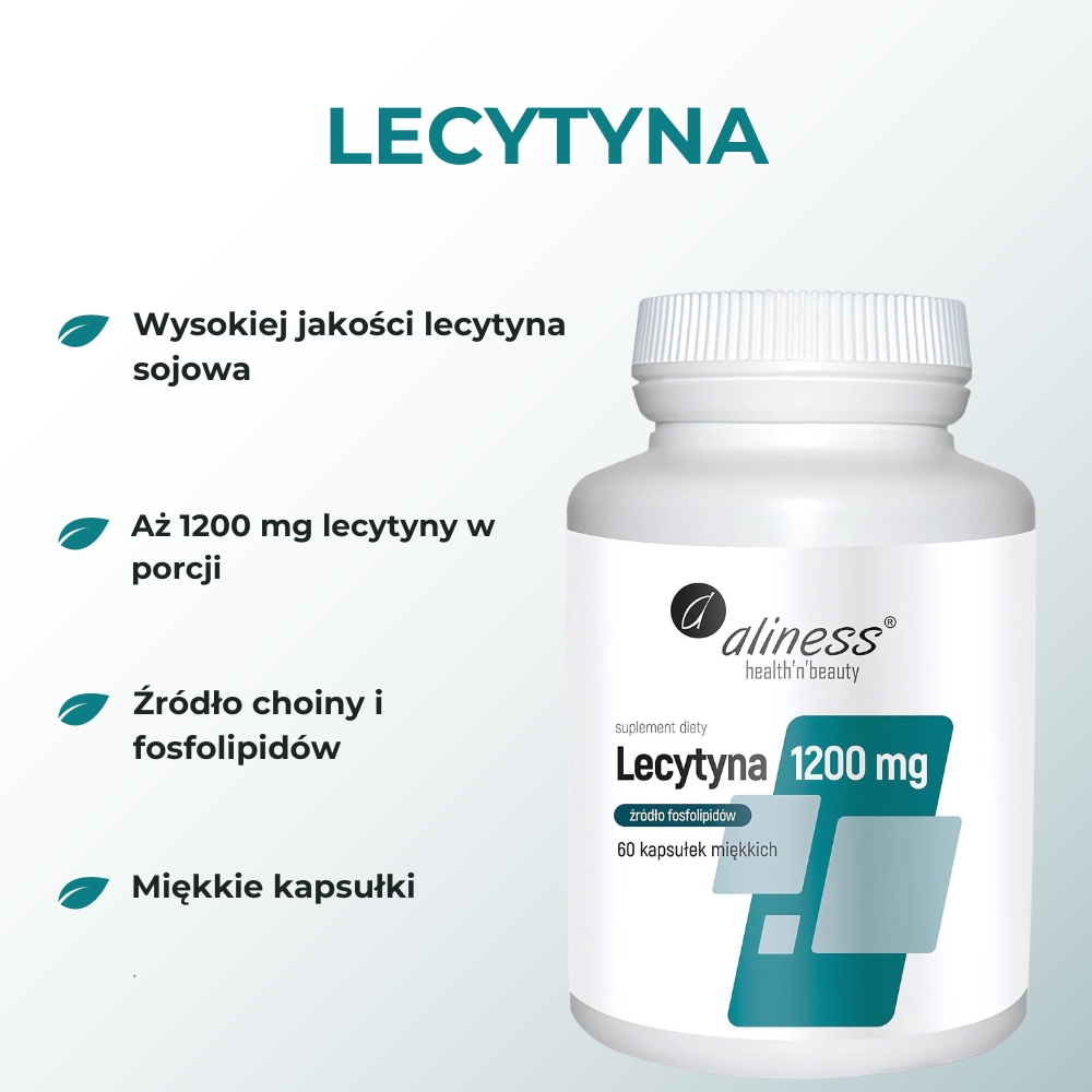 Aliness Lecytyna 1200 mg - 60 kapsułek