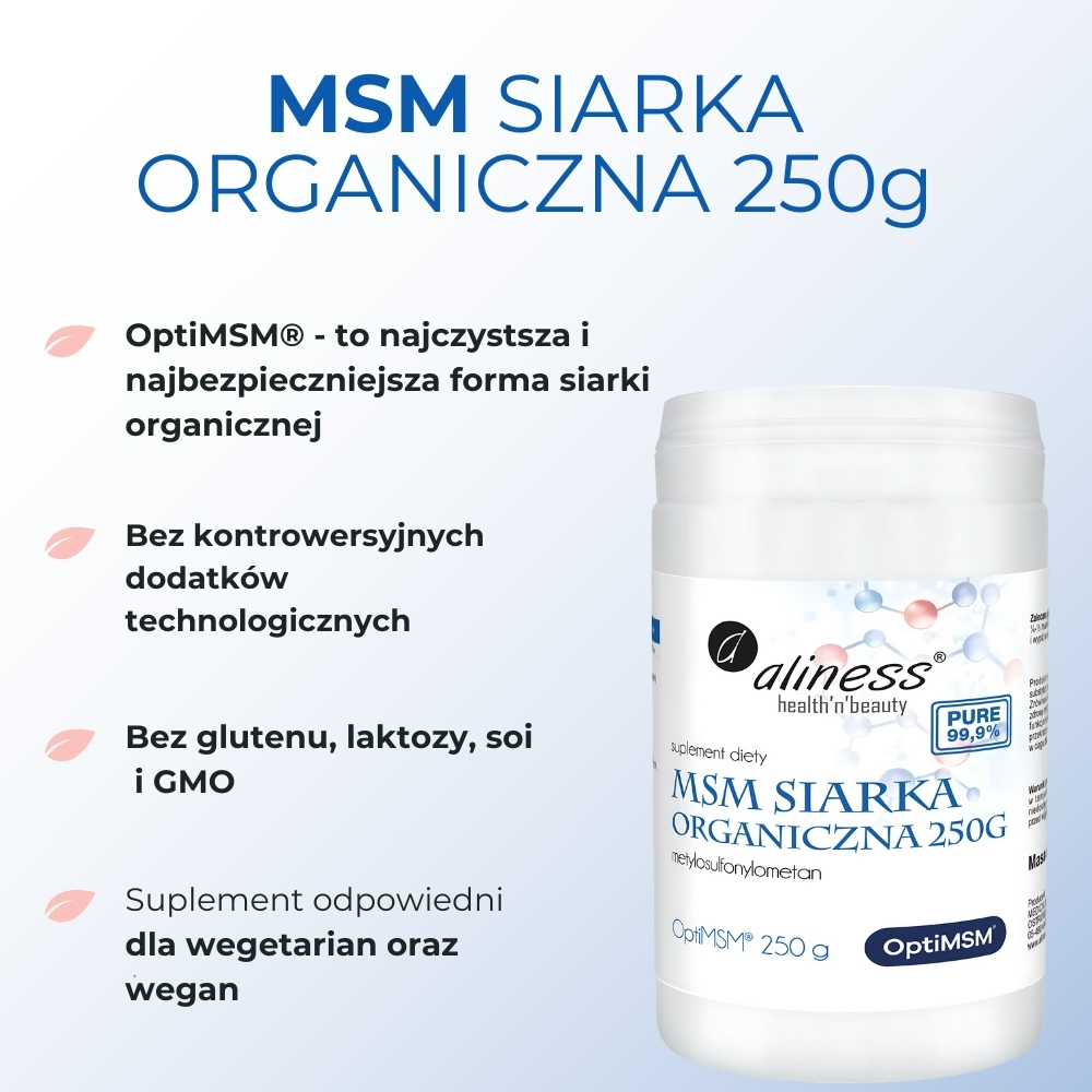 Aliness MSM Siarka Organiczna - 250 g