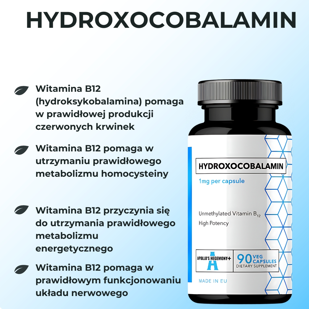 Apollo's Hegemony+ Hydroxocobalamin - 60 kapsułek