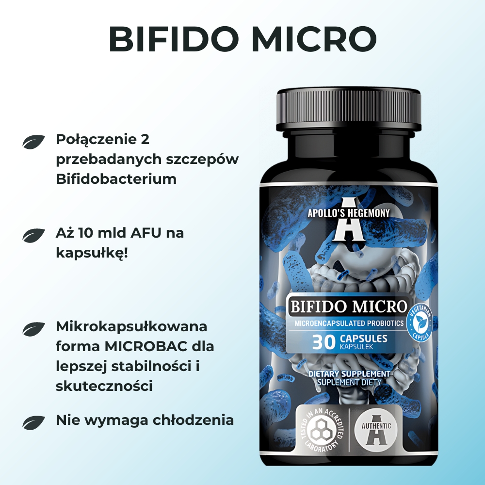 Apollo's Hegemony Bifido Micro - probiotyk w kapsułkach dla zdrowych jelit i odporności