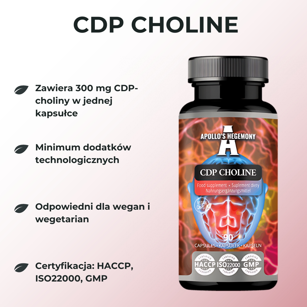 Apollo's Hegemony CDP Choline - wsparcie dla pamięci i koncentracji