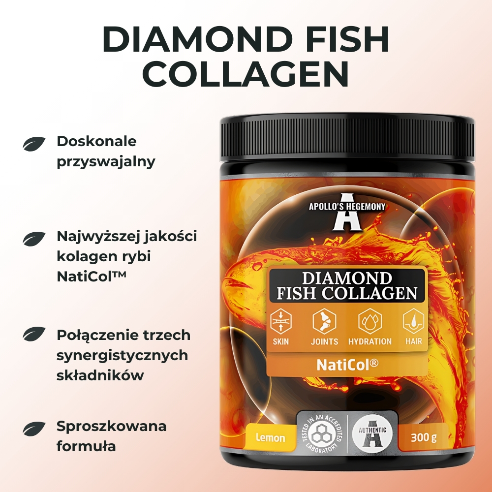 Apollo's Hegemony Diamond Fish Collagen - wsparcie dla skóry, włosów i stawów