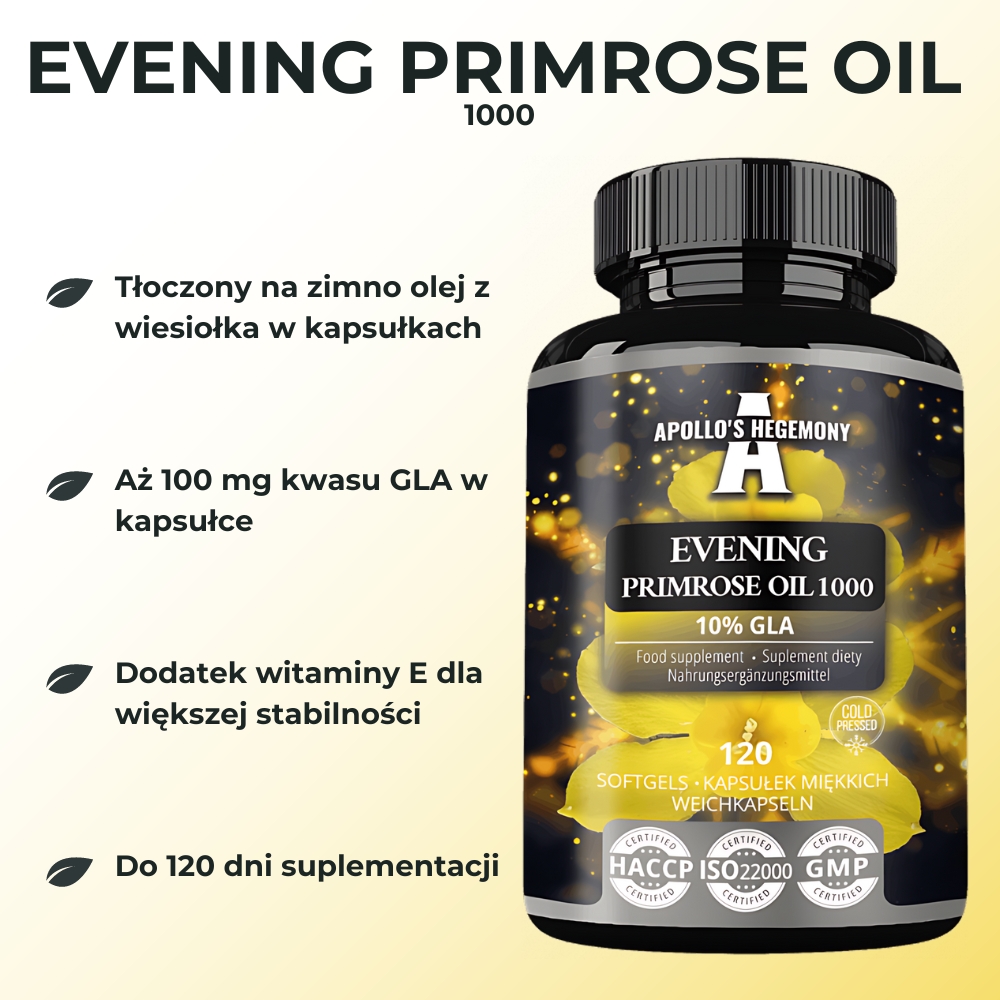 AH Evening Primrose Oil 1000 - 120 kapsułek