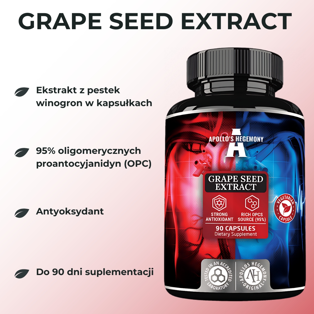 Apollo's Hegemony Grape Seed Extract - wsparcie antyoksydacyjne