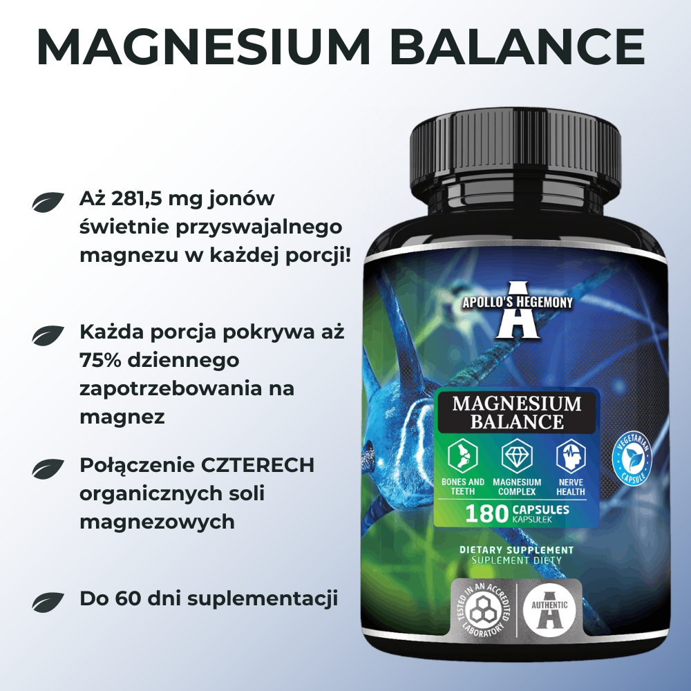 Apollo's Hegemony Magnesium Balance - wsparcie dla układu nerwowego i mięśni