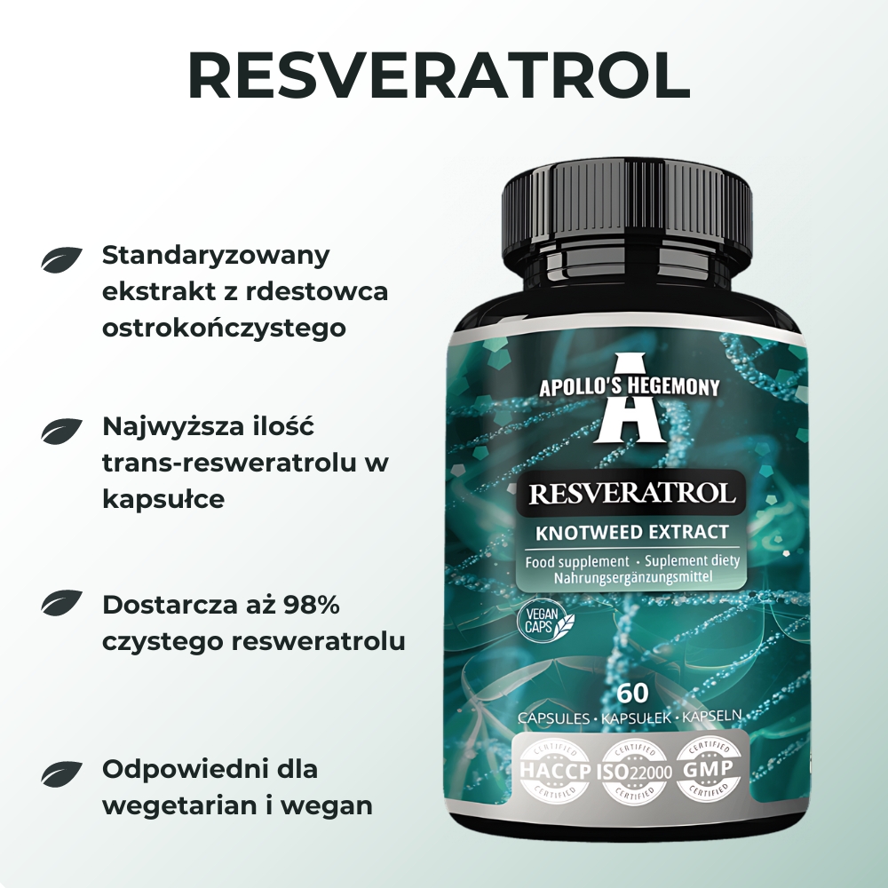 Apollo's Hegemony Resveratrol - Wsparcie dla zdrowia serca i układu krążenia