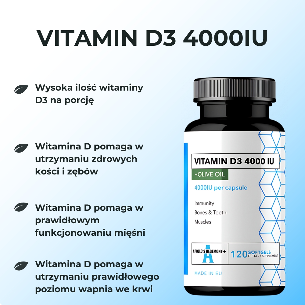 Apollo's Hegemony+ Vitamin D3 4000IU - Suplement diety