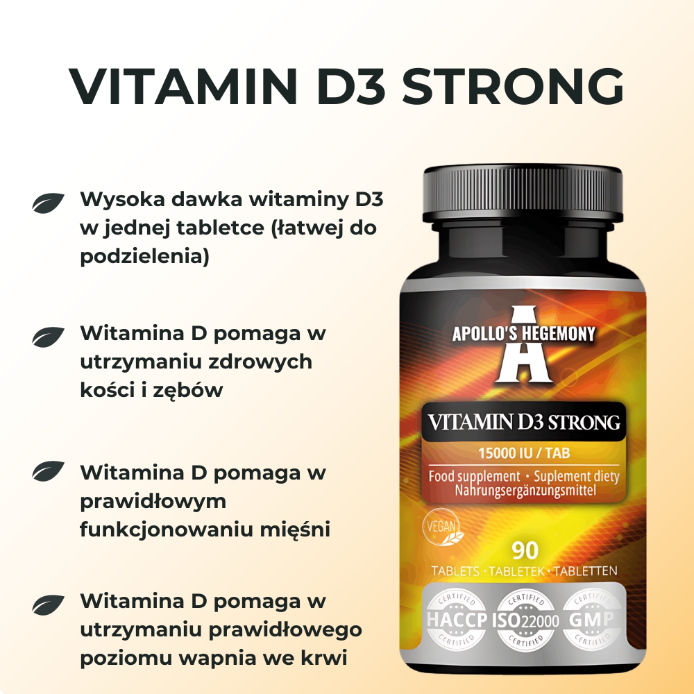 Apollo's Hegemony Vitamin D3 STRONG - Suplement diety