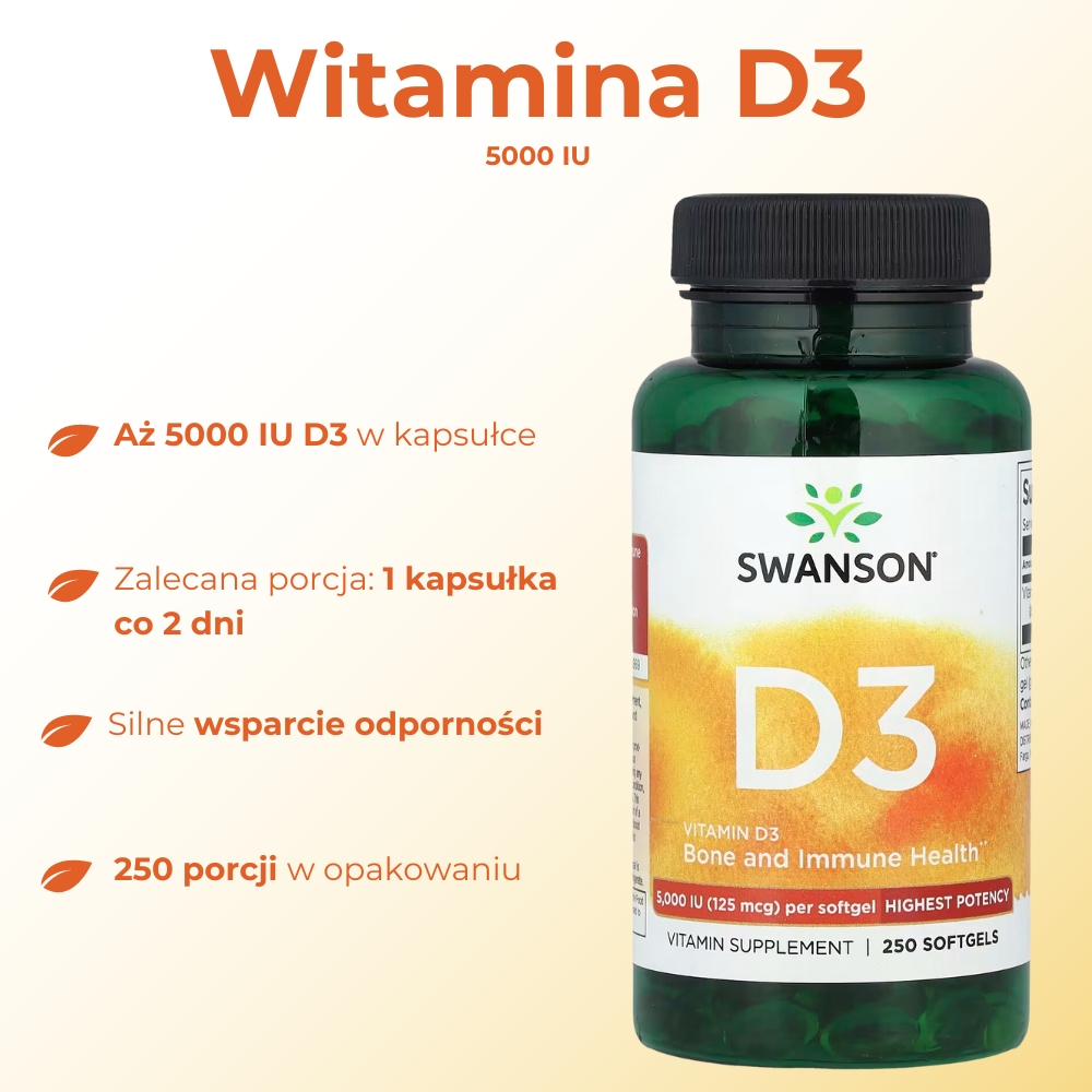 Swanson Vitamin D-3 5,000 IU